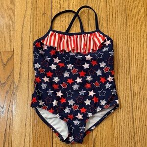 Healthtex Navy Starry Kids One Piece Swimsuit 4th of July 3T